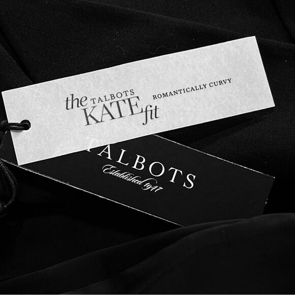 Talbots Petites The Kate Fit Black Romantically Curvy Jacket Blazer - Size 2P - Picture 11 of 12